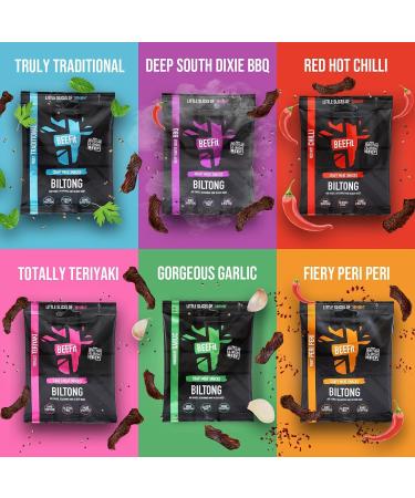 BEEFit Biltong Beef Jerky | 2x250g | High Protein | Gluten Free | Keto Friendly (BBQ) - Buy Online on SooperMarket.com