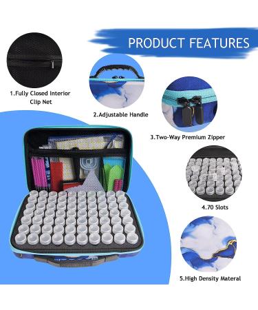 AYIYUN 70 Slots Diamond Painting Storage Containers - DIY Art Craft Organizer Box for Jewelry Beads and Rhinestones - Violets - Buy Online on SooperMarket.com