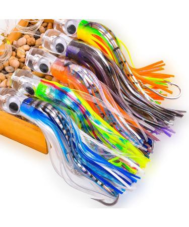 Drag Bait Saltwater Fishing Bait for Mahi Marlin Tuna & Wahoo - Deep Sea Fishing Bait with Inkfish Skirts - Buy Online on SooperMarket.com