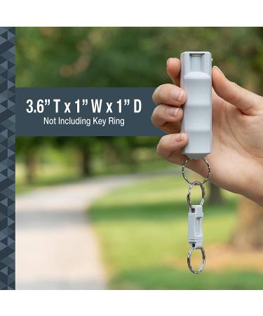 SABRE Pepper Spray 3-Pack: Maximum Police Strength OC Spray with Quick Release Keychain, Finger Grip for Accuracy, 25 Bursts, Multi Color - Easy to Carry and Use - Buy Online on SooperMarket.com