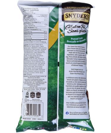 Snyder's Gluten Free Honey Mustard and Onion Pretzel Sticks 220 Grams (Pack of 1) GF Honey Mustard & Onion Sticks - Buy Online on SooperMarket.com