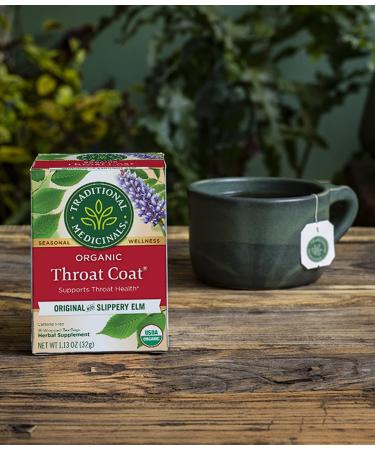 Organic Throat Coat Herbal Tea - 32 Tea Bags for Throat Health (Pack of 2) - Buy Online on SooperMarket.com
