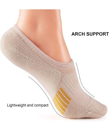 Gonii Womens No Show Ankle Socks - 5 Pairs Athletic Cushioned Running Low Cut Socks for Women - Buy Online on SooperMarket.com