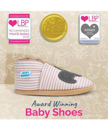 Leather Baby Shoes with Soft Sole | Bridget Bulldog Design | 0-6 Months | Boy & Girl Toddler Walking Shoes - Buy Online on SooperMarket.com