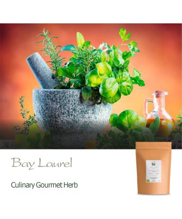 Bay Leaf Organic Herb Laurel - Whole Culinary Quality Leaf - 100g - Buy Online on SooperMarket.com