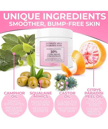 Divine Derriere Ingrown Hair Treatment Pads - Razor Bump Stopper & After Shave Solution for Men and Women - Buy Online on SooperMarket.com