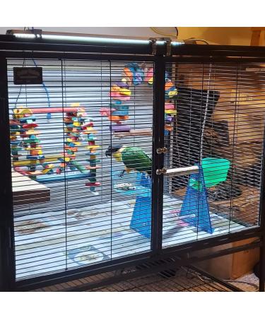 Bird Cage Light with Chew Guard for Hookbill Birds - Full Spectrum LED Pet Light by M&M Cage Co. | Simulates Natural Environment - Hookbill Light 18 - Buy Online on SooperMarket.com