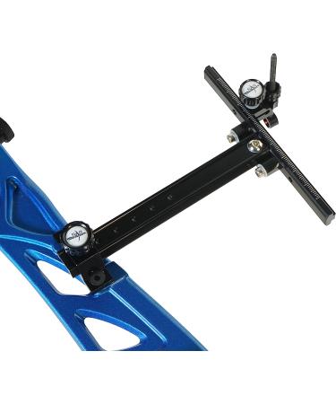 SAS Archery Recurve Bow Target Sight - T Shape Adjustable with Fiber Pin Sight, Aluminum Detachable for Compound Competition - RH or LH, Black - Buy Online on SooperMarket.com