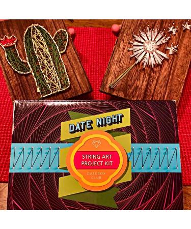 DateBox Club Date Night Box Mini  Couples Gifts  with String Art Activity Couple Games  2 Boards  2 Hammers  Nails  Thread & 6 Patterns  2 Player Games  Date Night Ideas  Mindfulness Activities - Buy Online on SooperMarket.com