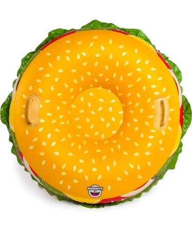 BigMouth Inc. Snow Tube  Inflatable Sleds for Kids and Adults  Heavy Duty PVC Giant Cheeseburger - Buy Online on SooperMarket.com