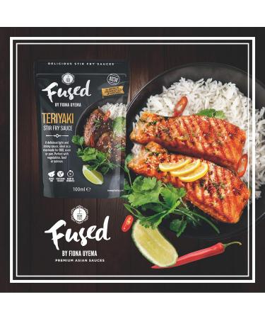 Fused Teriyaki Sauce - Ready to Use Japanese Marinade & Stir Fry Sauce for Meat & Veggies - No Artificial Preservatives or Additives - Vegetarian Friendly - 2x100ml Pouches (2 Servings per Pouch) - Buy Online on SooperMarket.com