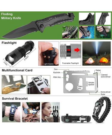 216 Pcs Survival First Aid Kit - Professional Gear for Emergency Hiking, Hunting, Camping - Green - Buy Online on SooperMarket.com