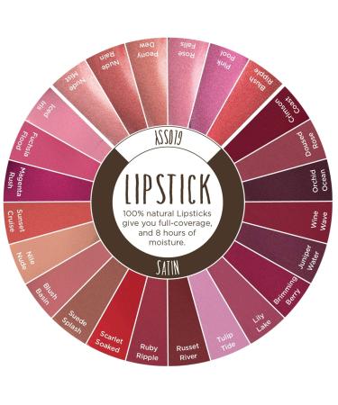 Burt's Bees Glossy Lipstick in Blush Ripple - 100% Natural | 1 Tube - Buy Online on SooperMarket.com