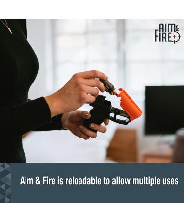 SABRE Aim and Fire Pepper Gel Refill Canister - 13 Bursts, 15-Foot Range - Safer Gel for Use with Aim and Fire Pepper Gel System Pistol - Buy Online on SooperMarket.com