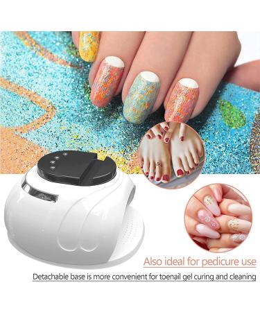 ANGNYA Nail Lamp 168W UV Light with 4 Timer Settings and Automatic Sensor - Professional Nail Dryer for Nail Art in White - Buy Online on SooperMarket.com