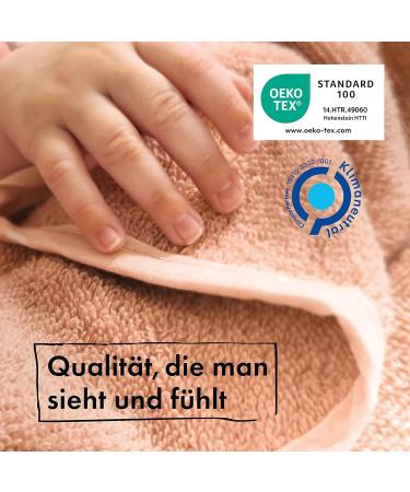 Moyo Hooded Towel with Ears - Powder | 75x75cm Toddler & Baby Bathing Poncho | 100% Frote Cotton Hooded Baby Towel | Washable Infant Bath Towel - Buy Online on SooperMarket.com
