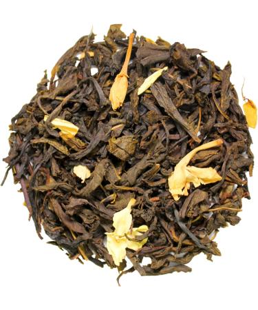 Zyanna Jasmine Green Tea: Premium Darjeeling Green Tea with Natural Jasmine Buds - 100% Natural Ingredients (3.53oz/100g) - Brew Hot or Iced (50 Cups) - Buy Online on SooperMarket.com