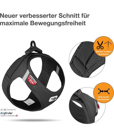 Buy Curli Air-Mesh Vest Harness in Black (M) - Durable Stylish & Comfortable for Pets | International Shipping Available - Buy Online on SooperMarket.com