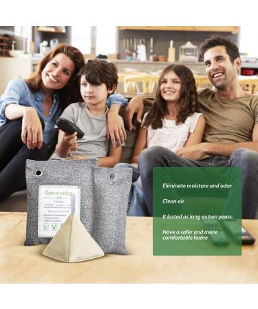 UNIROI 10 Pack Bamboo Charcoal Bags - Activated Charcoal Absorbent Bags for Home, Shoes, Car, Pet, Closet - Buy Online on SooperMarket.com