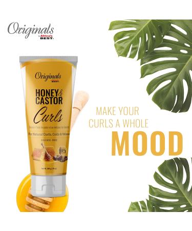 Shop Originals by Africa's Best Honey & Castor Curls - Sulfate-Free Natural Hair Care for Curls Coils & Waves - 10 oz - Buy Online on SooperMarket.com