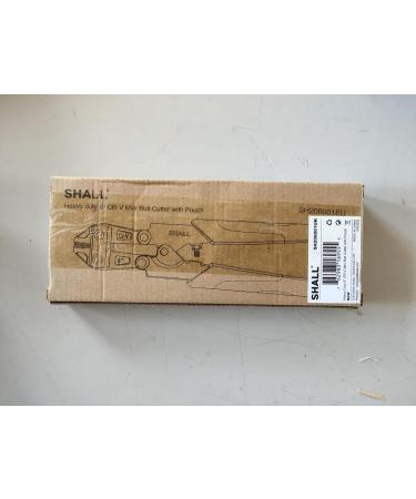 SHALL Mini Bolt Cutter 210mm/8-inch Heavy Duty Wire Cutter Two-Color Ergonomic Handle Security Lock More Efficient Leverage & Adjustable Opening Belt Bag Included - Buy Online on SooperMarket.com