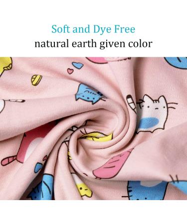YANWANG 100% Cotton Baby Pajamas Set | Long Sleeve Sleepwear (1-2 Years) | Pink Cat Design - Buy Online on SooperMarket.com