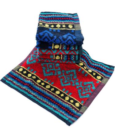 6-Piece Dark Terry Cloth Wash Cloths | Face Towels Soap Rags & Wash Blankets - 25x25cm | Soft & Absorbent Ideal for Home & Travel - Buy Online on SooperMarket.com