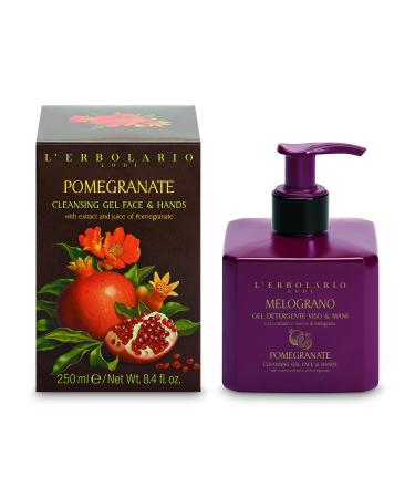 LErbolario Cleansing Gel Face and Hands - Pomegranate for Unisex - 8.4 oz Cleanser