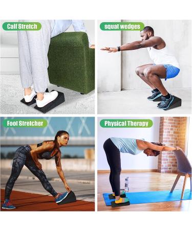 Adjustable Slant Board for Calf Stretching | 5 Angles Foot Stretcher for Physical Therapy | 480 lbs Capacity Foam Incline Board for Home Exercise - Buy Online on SooperMarket.com