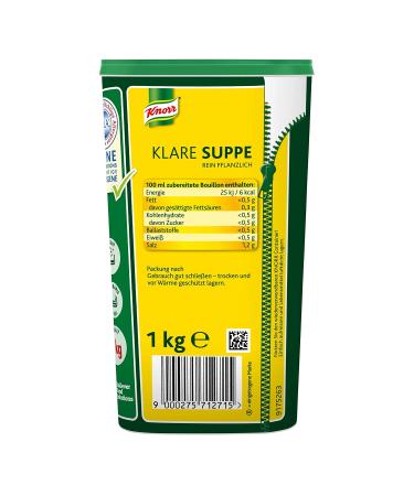 Buy Knorr Clear Soup Bouillon Purely Vegetable 1 kg Pack | International Shipping Available - Buy Online on SooperMarket.com