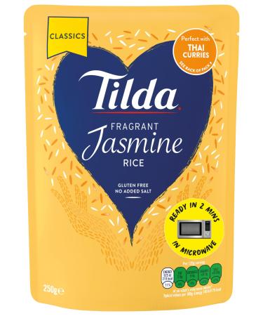 Tilda Microwave Fragrant Jasmine Rice 250g 250 g (Pack of 1)