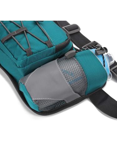 YUOTO Waist Pack with Water Bottle Holder - Green | Hydration Belt for Running, Walking, Hiking - Buy Online on SooperMarket.com