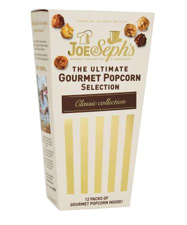 Joe & Seph's Ultimate Popcorn Selection Box - 12 x Mini Bags | Handmade in the UK | Suitable for Vegetarians | Gluten Free | Air-popped | All-natural ingredients - 84 g 84 g (Pack of 1) Ultimate Popcorn Selection