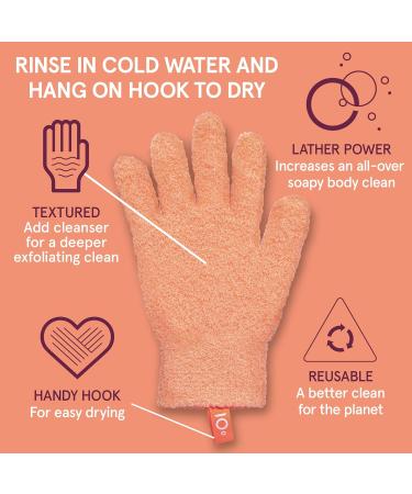Cleanlogic Exfoliating Gloves - Reusable Body Exfoliator for Smooth, Clean Skin - Boost Circulation and Lymphatic Drainage - 3 Pairs - Buy Online on SooperMarket.com