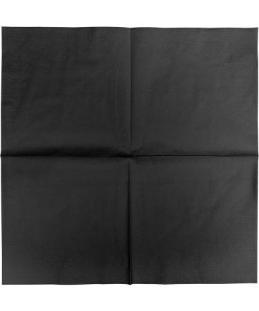 HEKU 100 Black Napkins | 3-Layer 33x33cm | Stylish & Highly Absorbent | Uniform Quality for Events & Gastronomy | Practical 5-Pack - Buy Online on SooperMarket.com