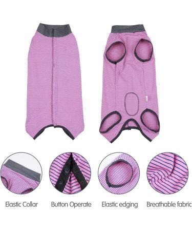 Heywean Dog Recovery Suit XXL - Post-Op Castration Wound Protection & Medical Shirt | Pink Dog Surgery Bodysuit for Pet Comfort - Buy Online on SooperMarket.com