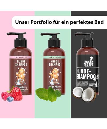 Jack & the Tub Dog Shampoo 500ml Caribbean Breeze - Black Edition | Moisturizing Conditioner & Coconut Scented Dog Care - Buy Online on SooperMarket.com