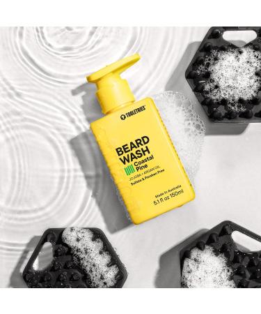 Tooletries Hydrating Men's Beard Wash - Coastal Pine Scent | Sulfate & Paraben Free | Moisturizing with Jojoba & Argan Oil - 5.1 fl oz - Buy Online on SooperMarket.com