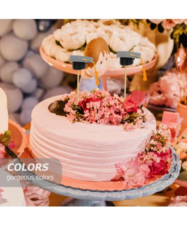 Warmhm 7pcs Graduation Cap Cake Toppers 2024 Graduation Cupcake Toppers Dessert Picks Appetizer Picks Congrats Grad Cake Topper for 2024 Graduation Celebration Party - Buy Online on SooperMarket.com