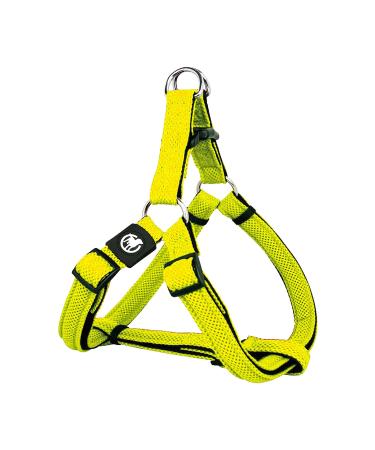 Ddoxx dog harness Air mesh step-in adjustable padded |Many colors & sizes |For small medium and large dogs |Breast harness dog cat puppy big |Cat dishes small |Yellow XS yellow XS - 1.5 x 32-44 cm