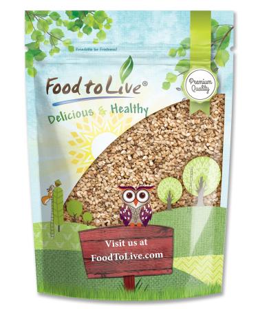 Unhulled Sesame Seeds, 2 Pounds  Non-GMO Verified, Whole Natural Raw White Sesame Seeds, Kosher, Vegan, and Keto, Bulk Sesame. High in Calcium, Iron, and Fiber. Perfect for Stir-fries, Noodles