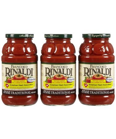 Francesco Rinaldi Traditional Pasta Sauce, No Salt Added,1.46 Pound (Pack of 3)