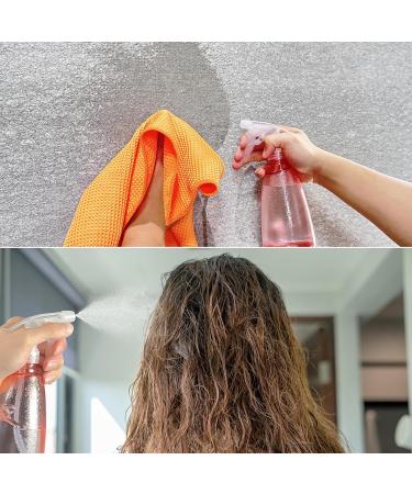 Gvolatee 3 STK 500ml Refillable Spray Bottles - Transparent Plastic Atomizer for Plants Hair and Cleaning - Professional Water Spray Bottle in Pink - Buy Online on SooperMarket.com