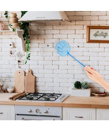 Rpanle Fly Clapping Set - 2 Extendable Telescopic Insect Catchers | Pink & Blue Fly Protection with Integrated Mosquito Scraps | International Shipping Available - Buy Online on SooperMarket.com