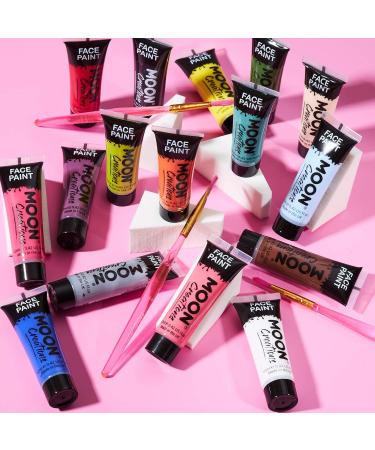 Moon Creations Green Face & Body Paint Tubes | 12ml | Cruelty-Free UK-Made | No Flake | For Kids & Adults | Perfect for Fancy Dress, Festivals & Halloween - Buy Online on SooperMarket.com
