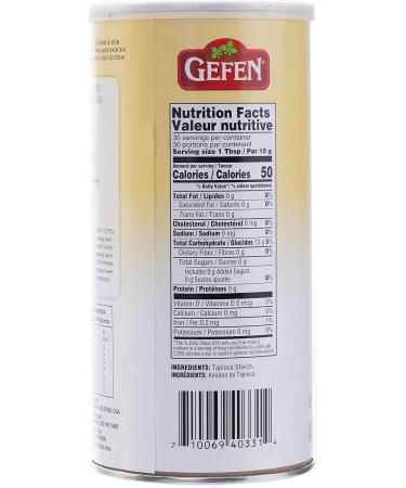 Gefen Pure Tapioca Starch 454g Resealable Container Gluten Free Nothing Artificial Tapioca Flour - Buy Online on SooperMarket.com