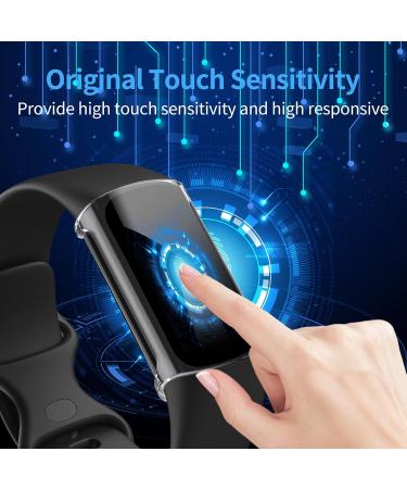 NANW 3-Pack Screen Protector Compatible with Fitbit Charge 5 (Not for Charge 4/3) TPU Rugged Bumper Case Cover All-Around Protective Plated Bumper Shell Accessories for Charge 5 Smartwatch Clear/Clear/Clear - Buy Online on SooperMarket.com