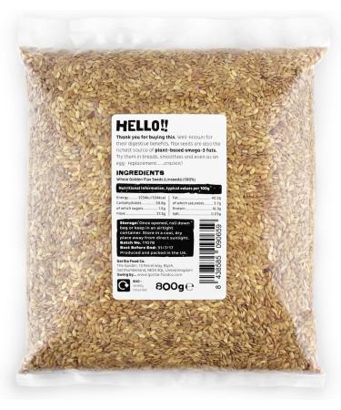 Gorilla Food Co. Golden Flax Seeds (Linseeds) - 800g - Buy Online on SooperMarket.com