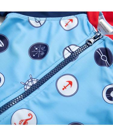 BONVERANO Baby Boys Swimsuit UPF 50+ Sun Protection Blue 3-6 Months - Buy Online on SooperMarket.com