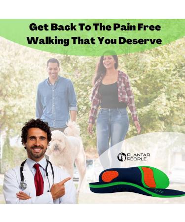 Plantar People Orthotic Insoles with Arch Supports & Silicone Heel Pads - XS (UK 3-4.5) for Plantar Fasciitis Treatment - Buy Online on SooperMarket.com